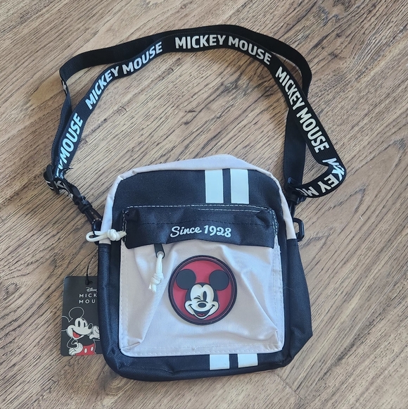 Disney Other - Disney Mickey Mouse Black and Cream Shoulder Crossbody Bag